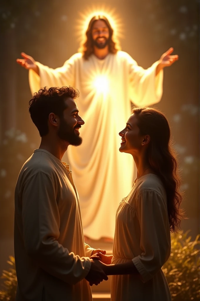 Couples with Christ Jesus being a vibrant light in the world