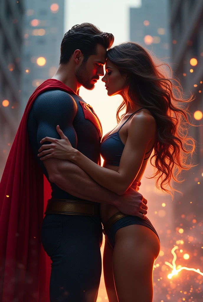 Wild sex between male and female superheroes 