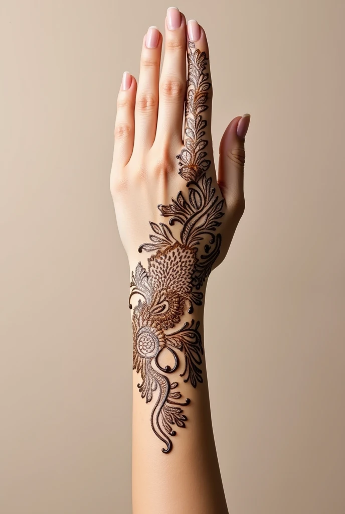 generate modern Traditional mehndi design on hand