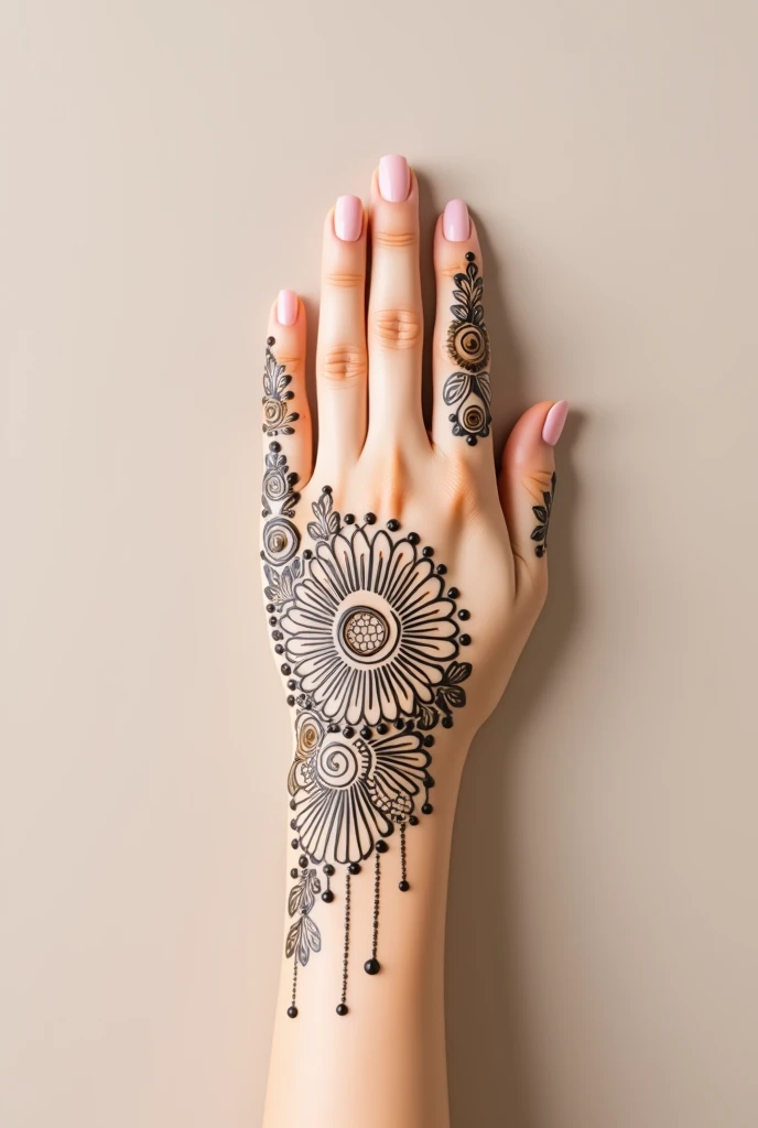 generate more Arabic mehndi design on hand