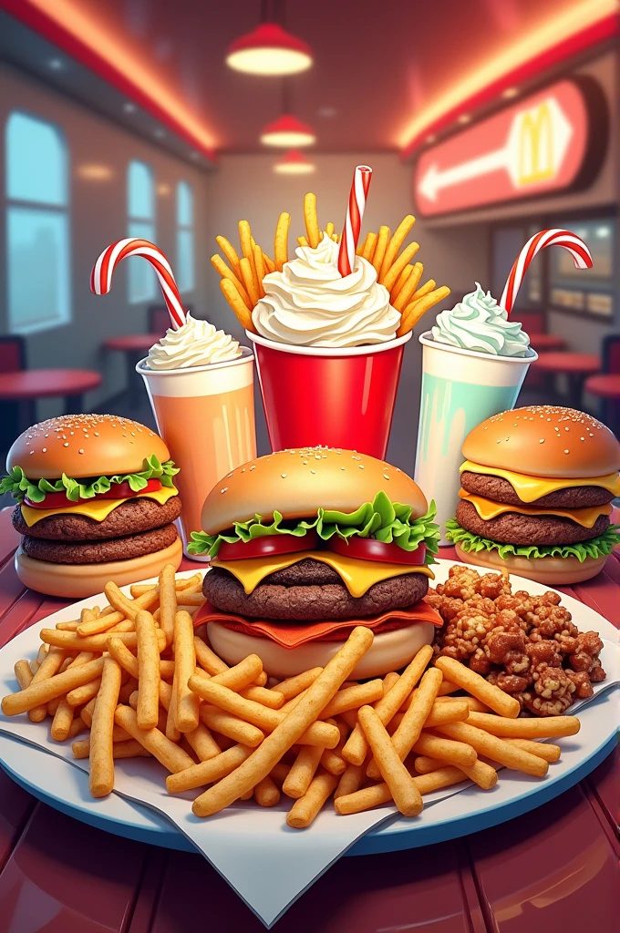 Fast food menu