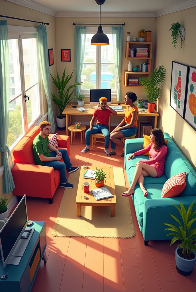 Shared apartment with 5 people