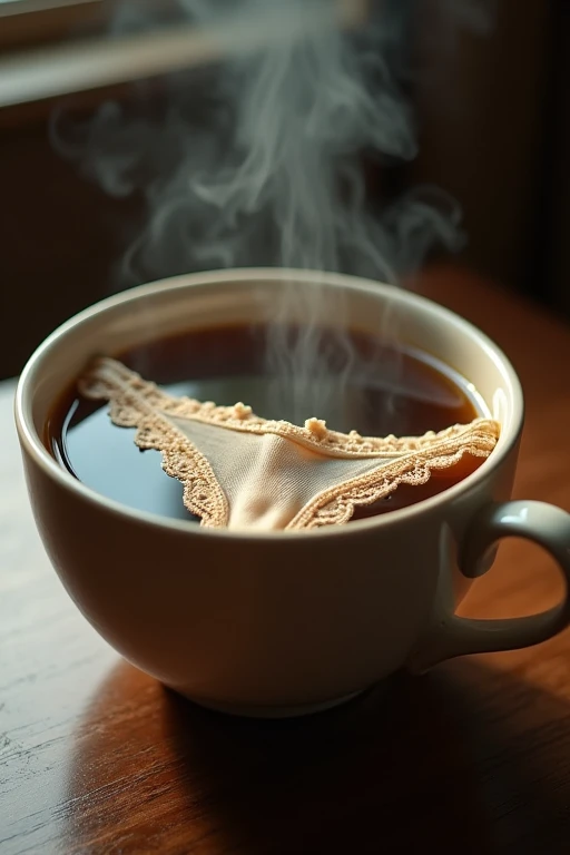 Panties in coffee