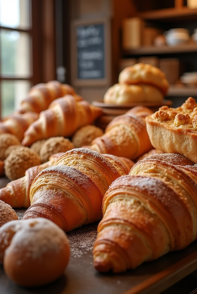 Nussecken, Croissants, Rum balls, Apple pie