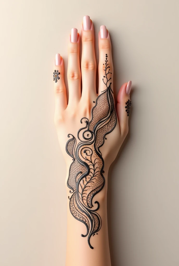generate modern Traditional mehndi design on beautiful hand