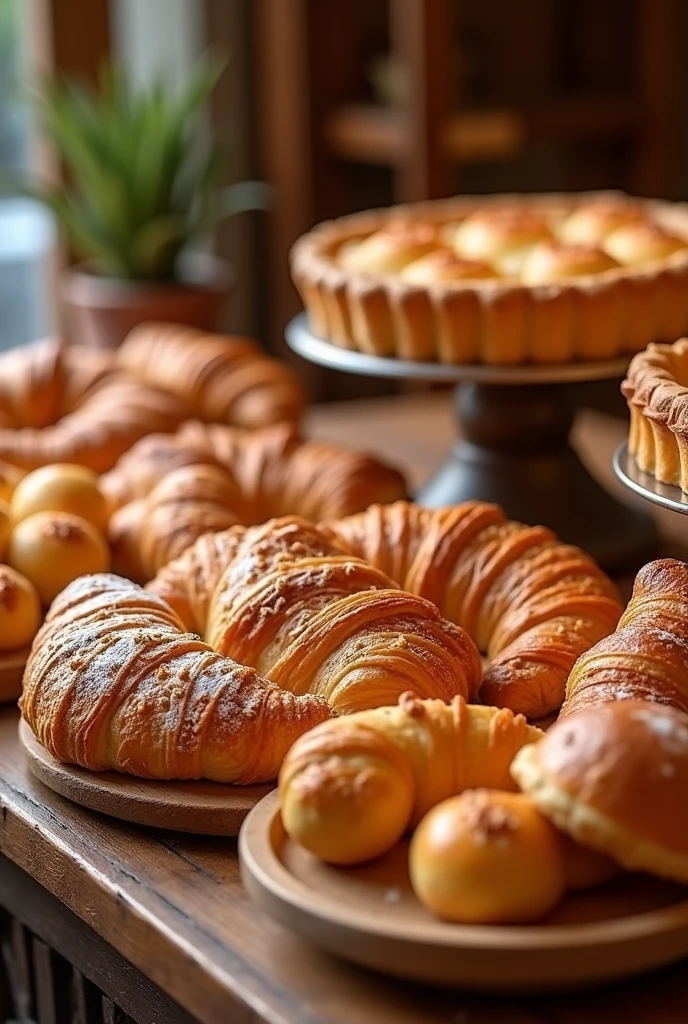 Nussecken, Croissants, Rum balls, Apple pie