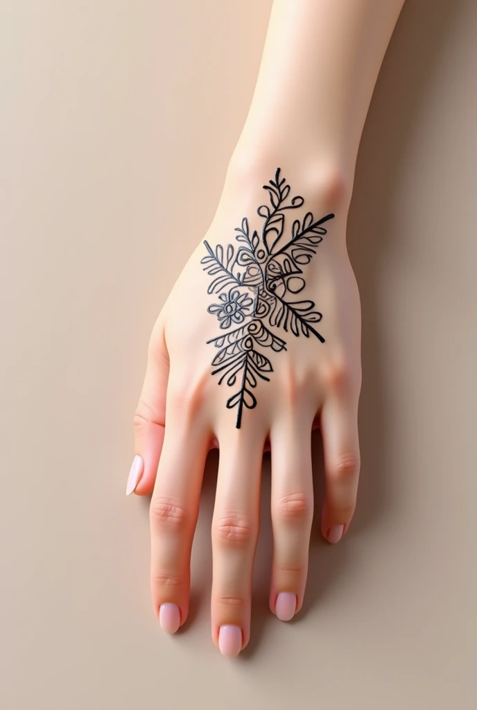 generate modern and simple Shadi Special mehndi design on beautiful hand