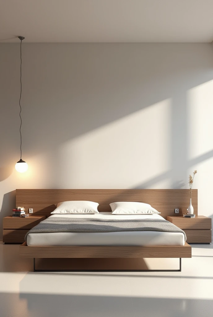 Modern youth room ,cama box slim , super realistic render vray, minimalist washer ,wide perspective , lateral view , matte floor , Dark Oak wood headboard panel , Premium, Cinematic Soft Vray, high quality rendering, render vray, Smooth, studio-quality rendering, vray 8k rendering, very realistic 3D rendering, render in vray, very realistic render