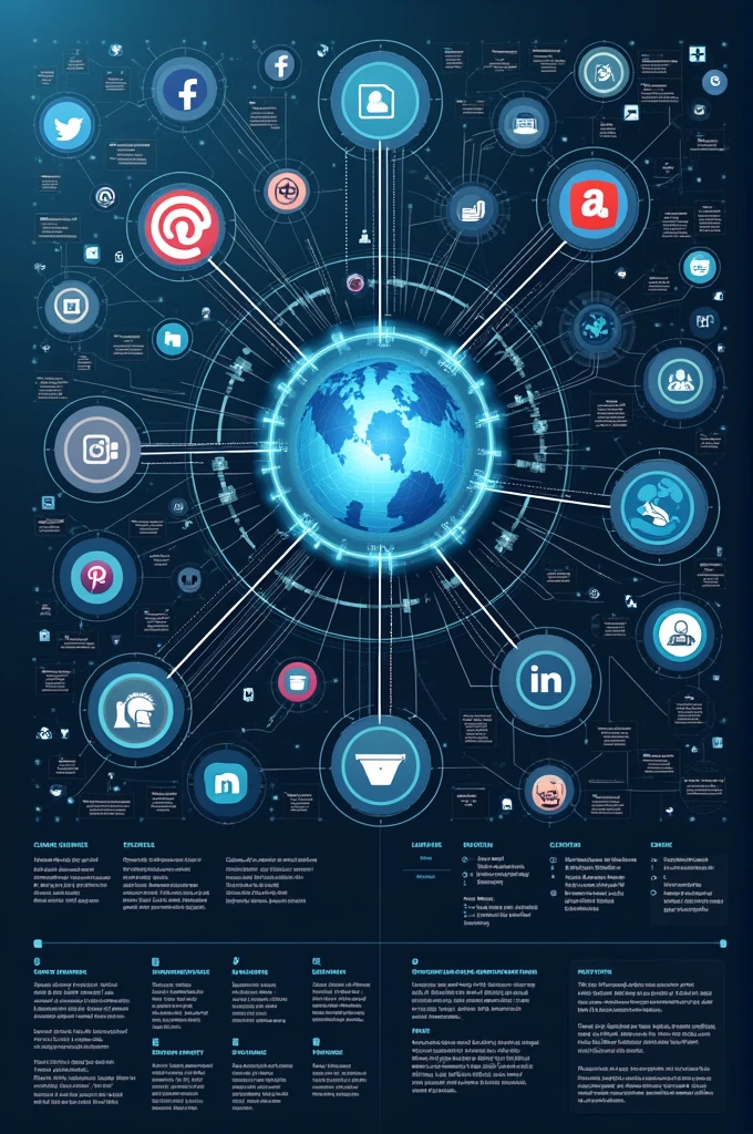 Make me a conceptual map about social networks 