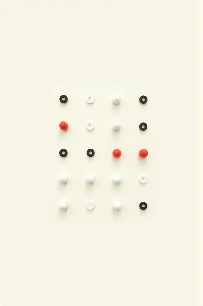 Develop a basic board with the middle and white squares, similar to the game of life