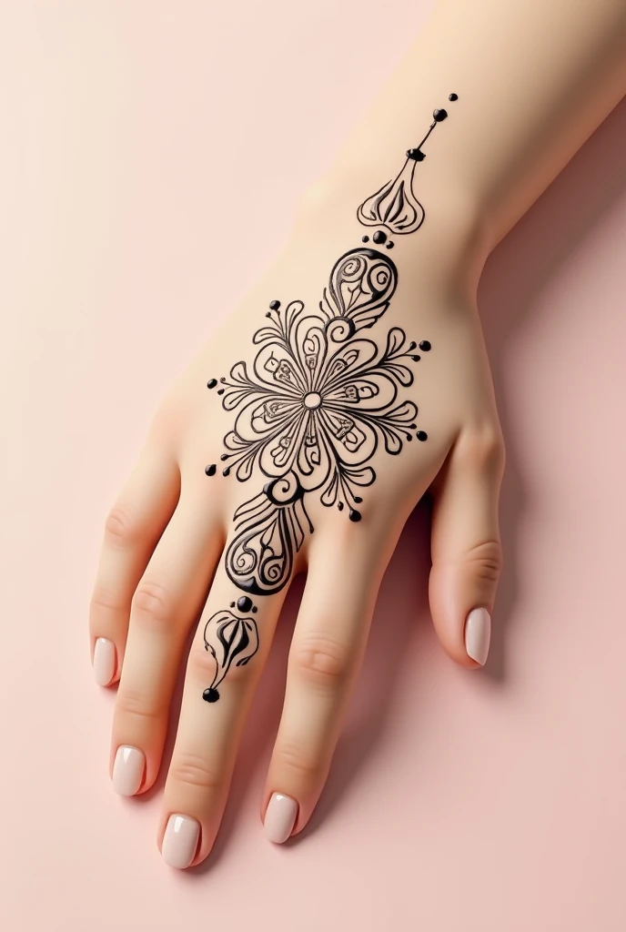 generate modern Traditional mehndi design on beautiful hand