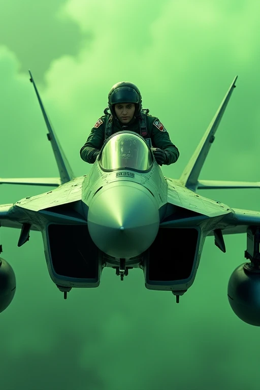 Green background Fighter Shiden Kai