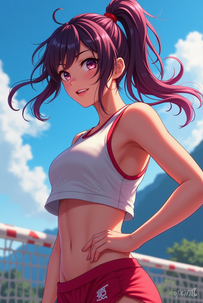 Sexy sporty anime girls