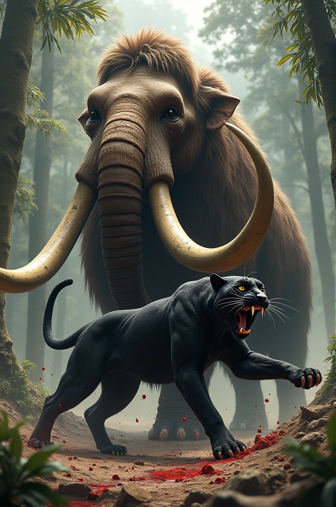 Mammoth killed black panther death
