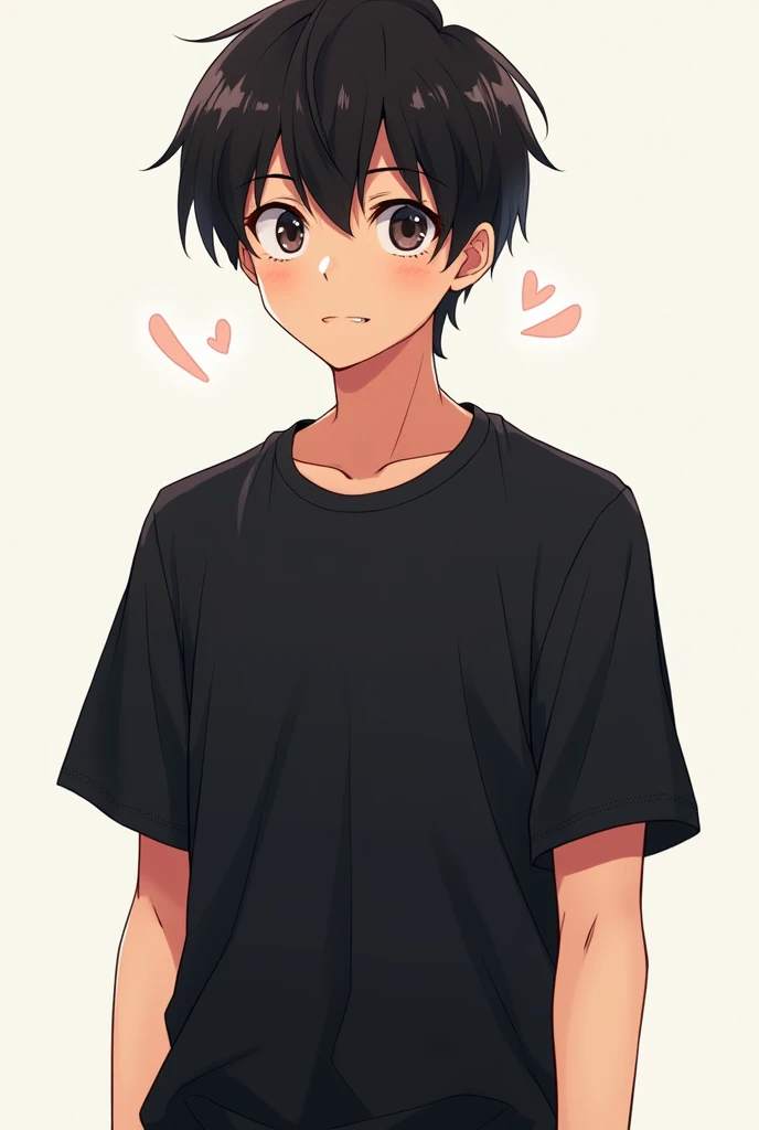 Boy anime  tshirt black 