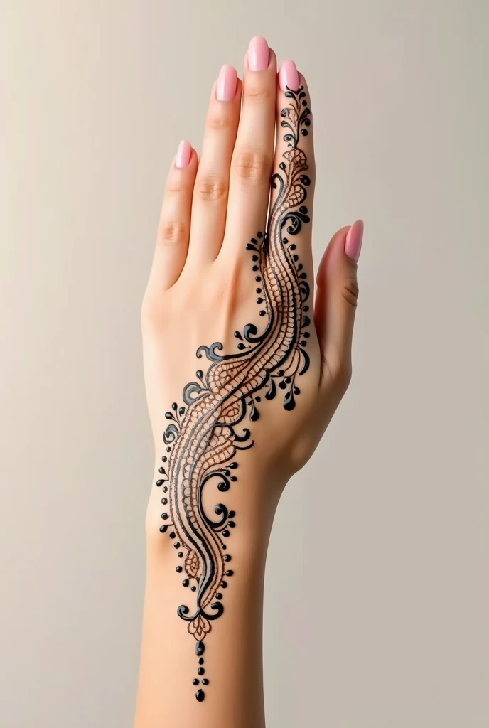 generate modern and simple Karwa Chauth Special mehndi design on beautiful hand