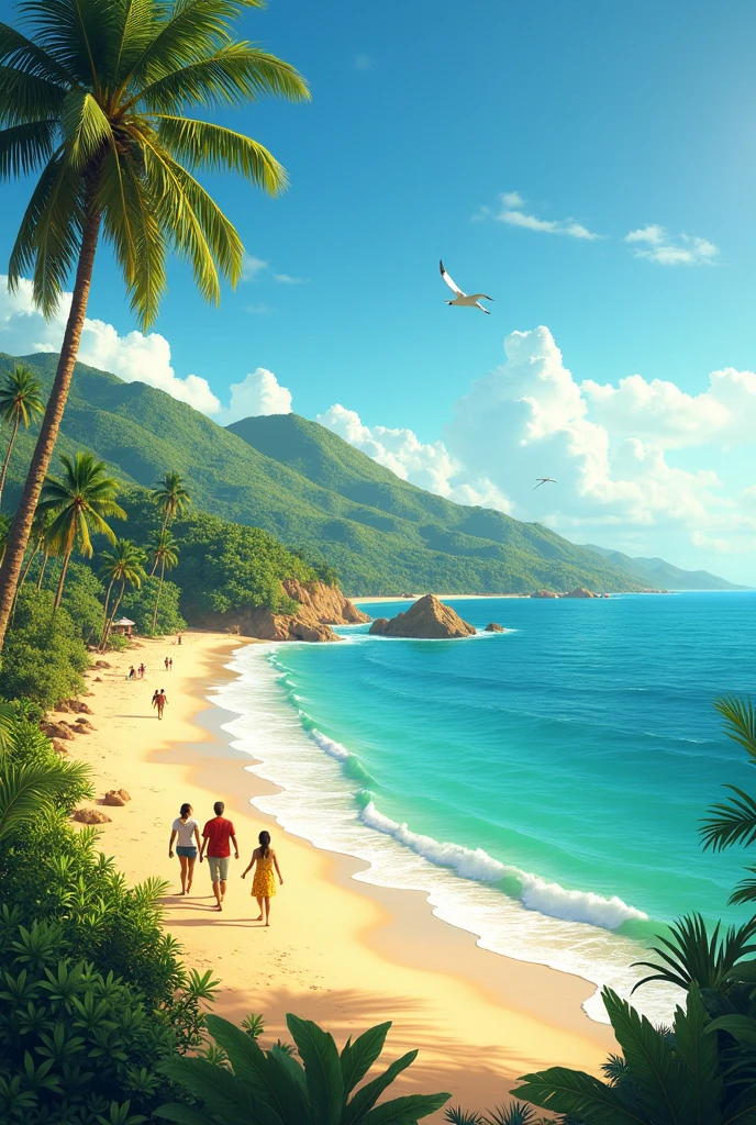Ecuadorian beach, Ecuadorian landscape