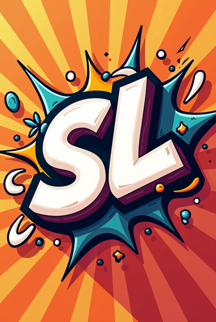 Design a playful and modern profile picture for a YouTube channel called "SL Channel Short". The channel features fun and entertaining short videos. Highlight the initials "SL" in a creative and bold font, surrounded by elements like abstract swirls, colorful bursts, or comic-style effects. Use a vibrant color palette, such as bright red, yellow, and blue, to make the profile picture pop. The design should feel energetic, youthful, and instantly recognizable, capturing the essence of quick, engaging content.


