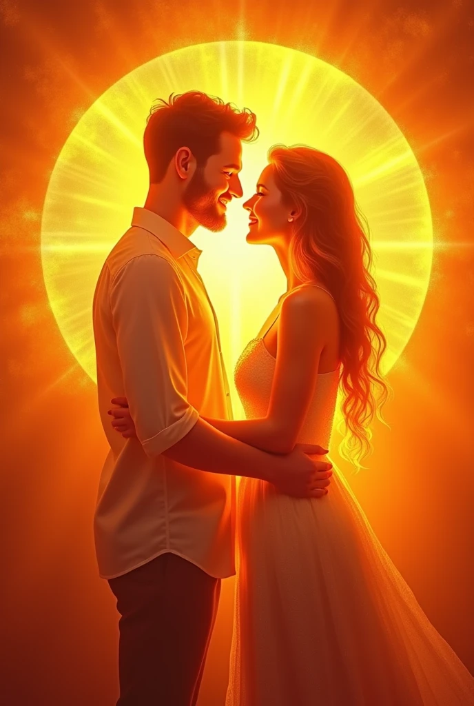  couples in christ who are vibrant and radiant lights in this world of god within an orange circle and with the image of the living god