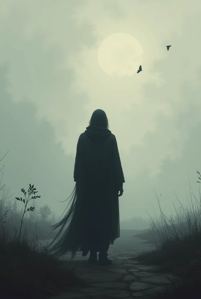 Create a book cover for me with the theme “The Pain of Renunciation and the Pain of Living a Life Without God”