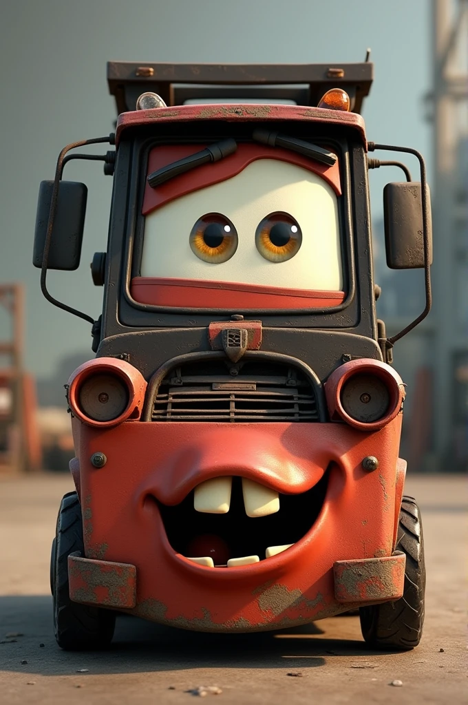 Guido from Cars with dark circles