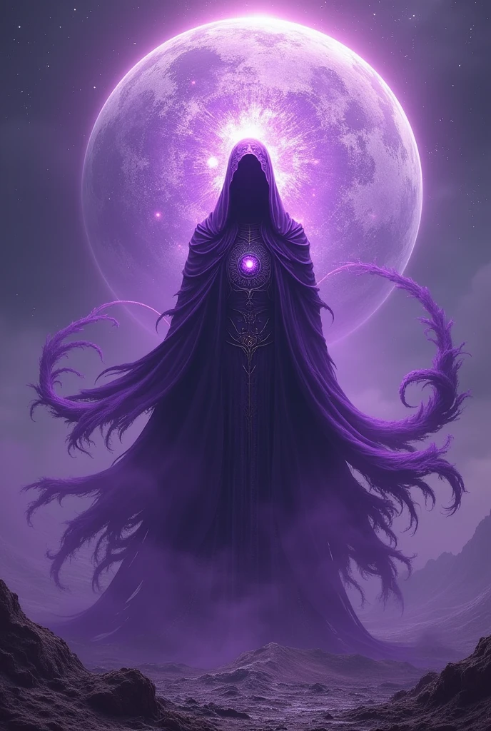 A god of a purple planet that controls shadows and can grant powers