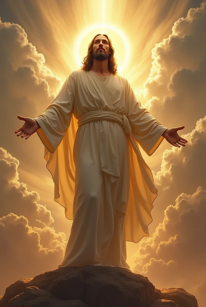 Create an epic image of Jesus