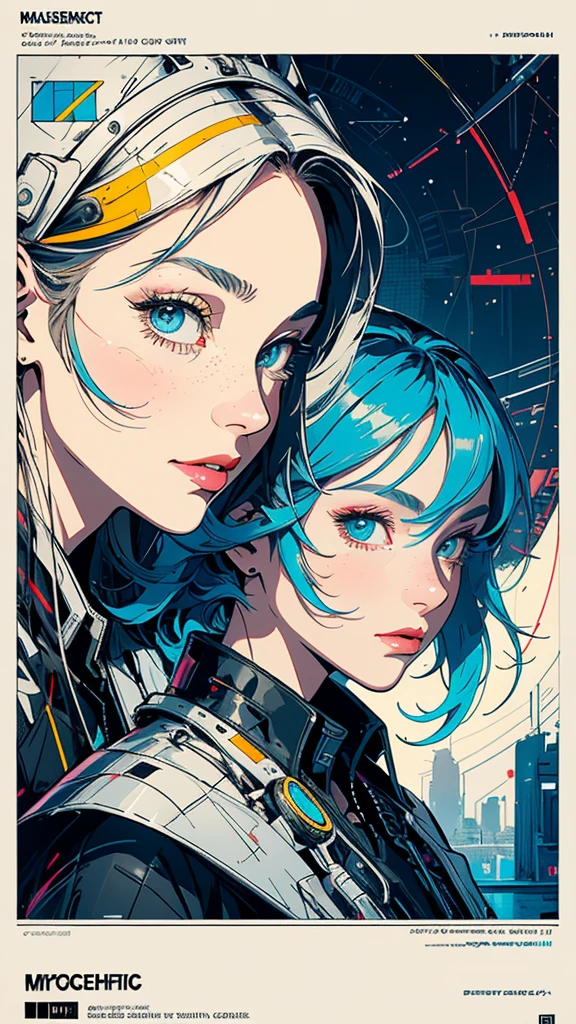 (((masterpiece, highest quality))),(((solo:1.2))),(((1girl:1.2))),32k wallpaper, very detailed, poster, vintage science fiction,(((((geometric cinematic movie poster))))),(((((bauhaus))))), shape,(((abstract))),(mid century modern),movie poster,(((((portfolio))))),(((((Close-up))))),(((((bust up))))),((((more various angle)))),(((highlight))),((((heterochromia)))),(((complete detailed face))),(((detailed futuristic machine))),(((most complecated machine))),unlimited colorful color scheme,(((Absolutely mechanic background)))