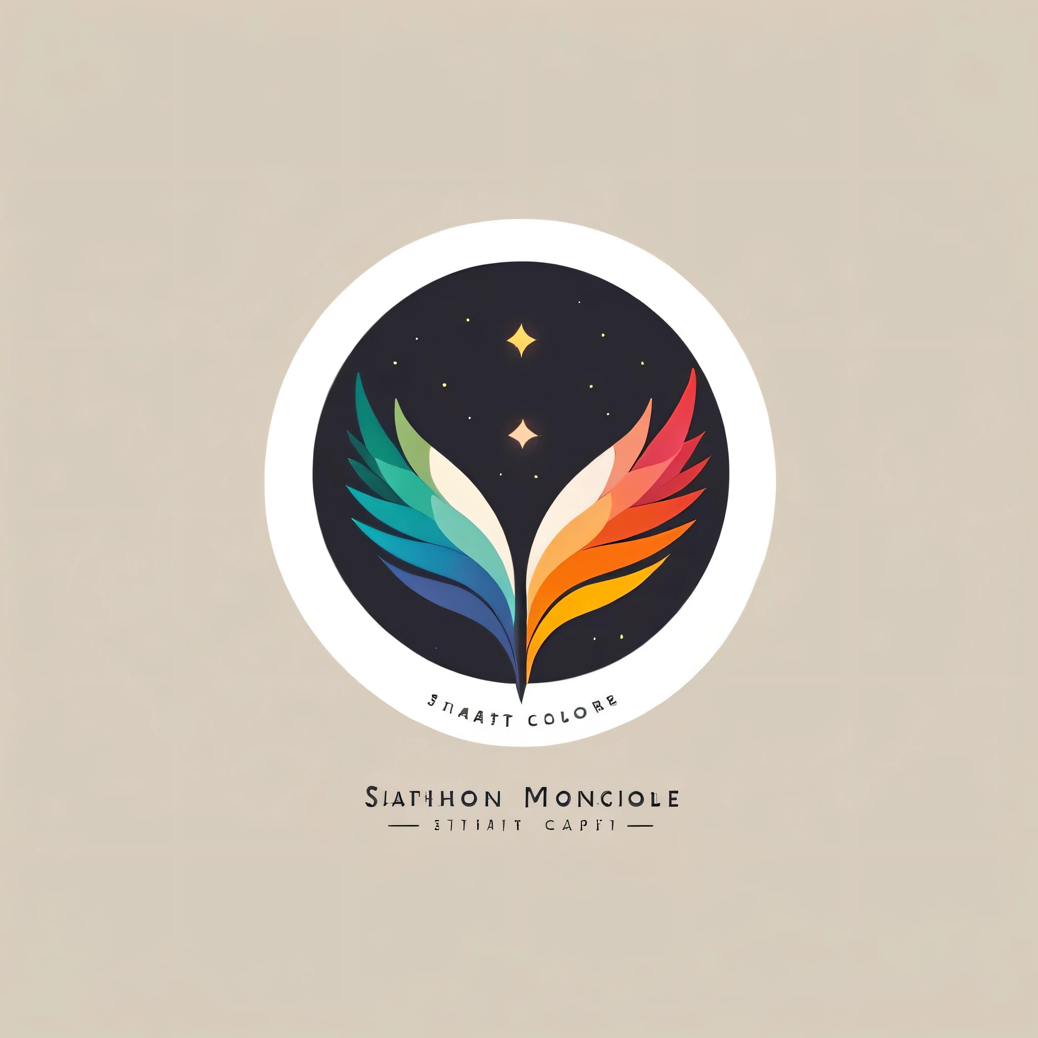 Logo for stationery and art and gift shop.. has "color diaries"