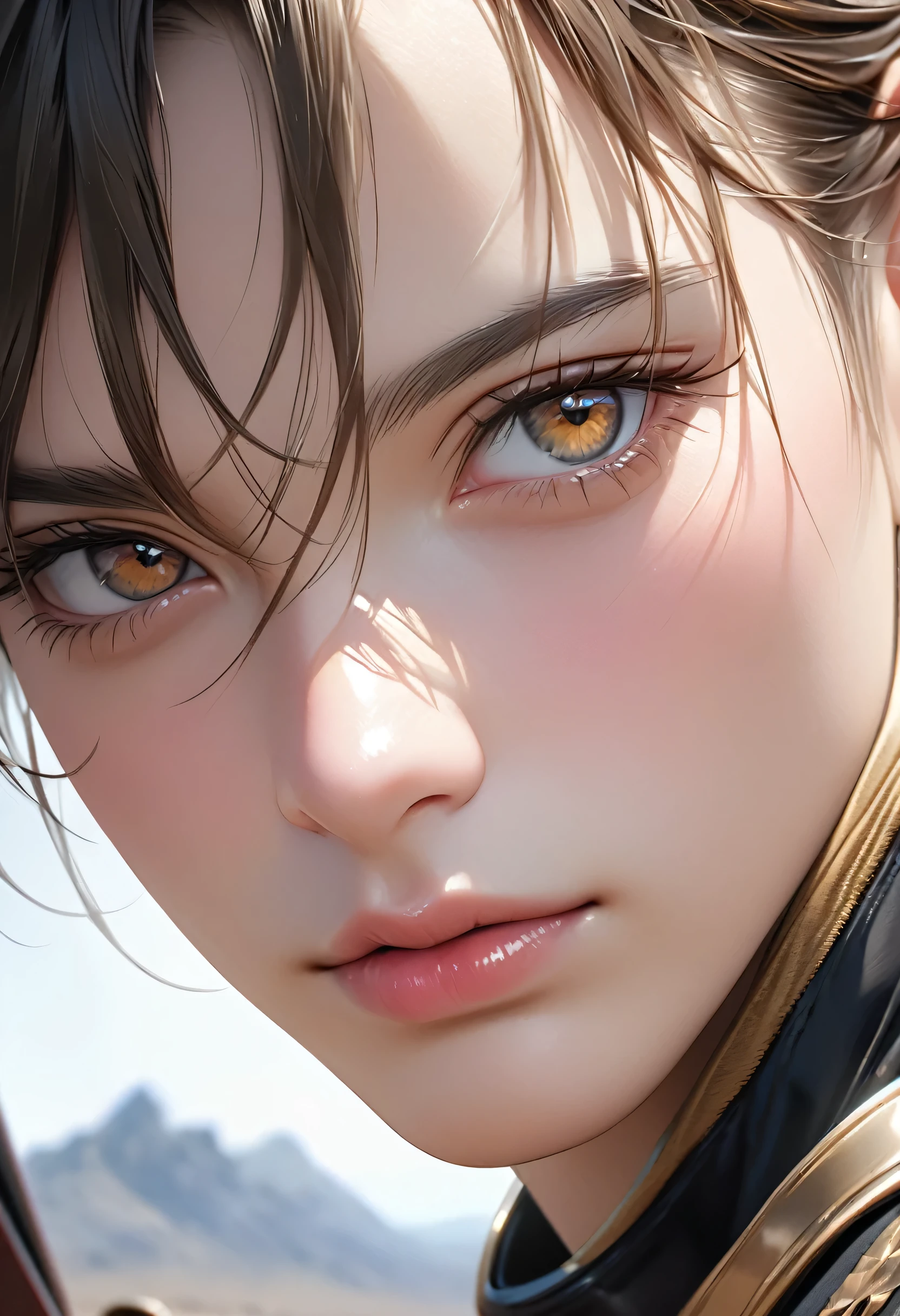 cavalry boy, best quality, 4k, 8k, highres, (masterpiece:1.2), ultra-detailed, (photo realistic,:1.37), looking at viewer, (face close up:0.4),--no watch,