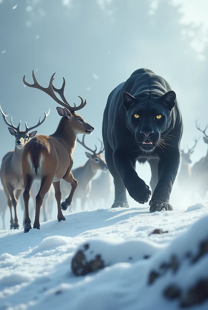 Black panther each deer other white hill death killed 2