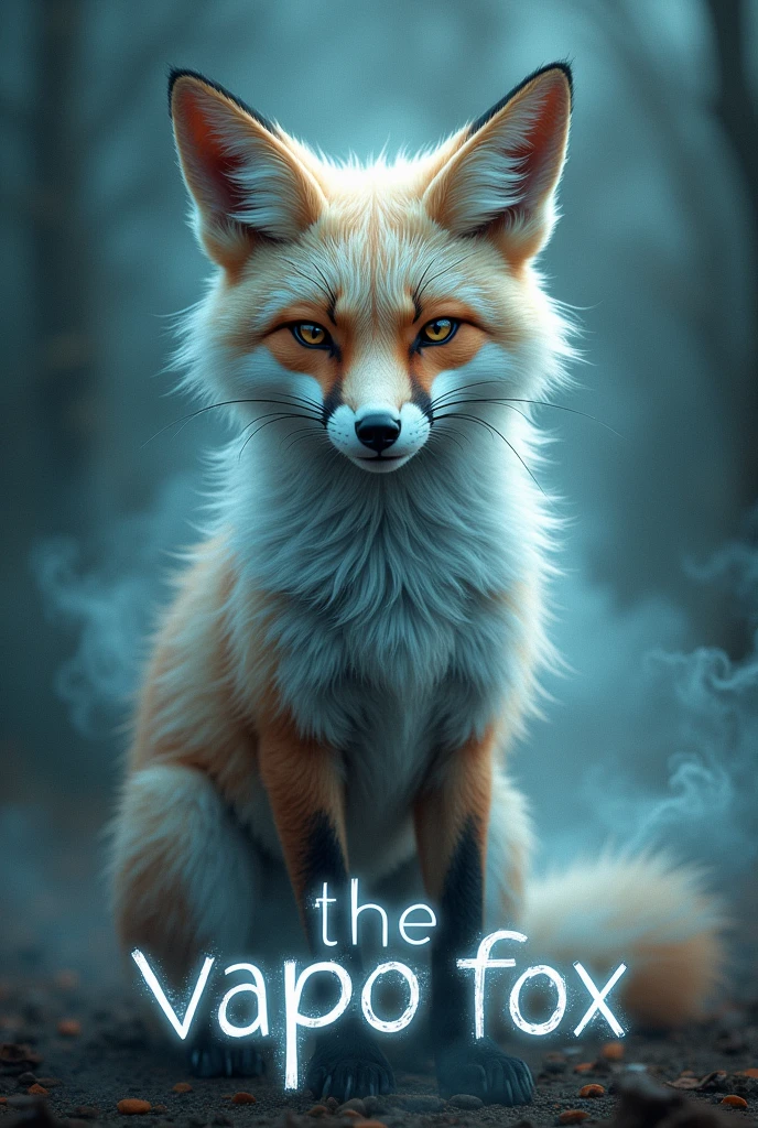 Image with a fox with a phrase that says "The Vapo Fox"