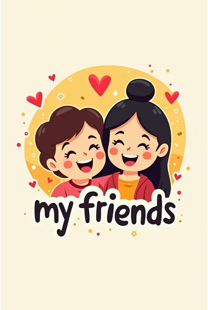 a logo that says “My friends”