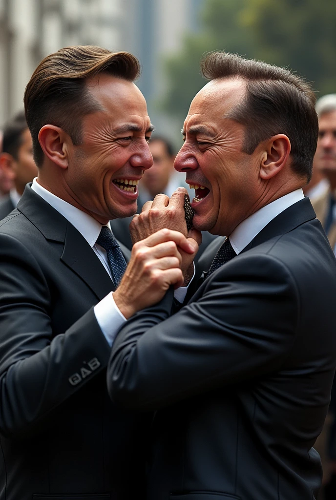 Elon Musk hitting Alexandre de Moraes a lot