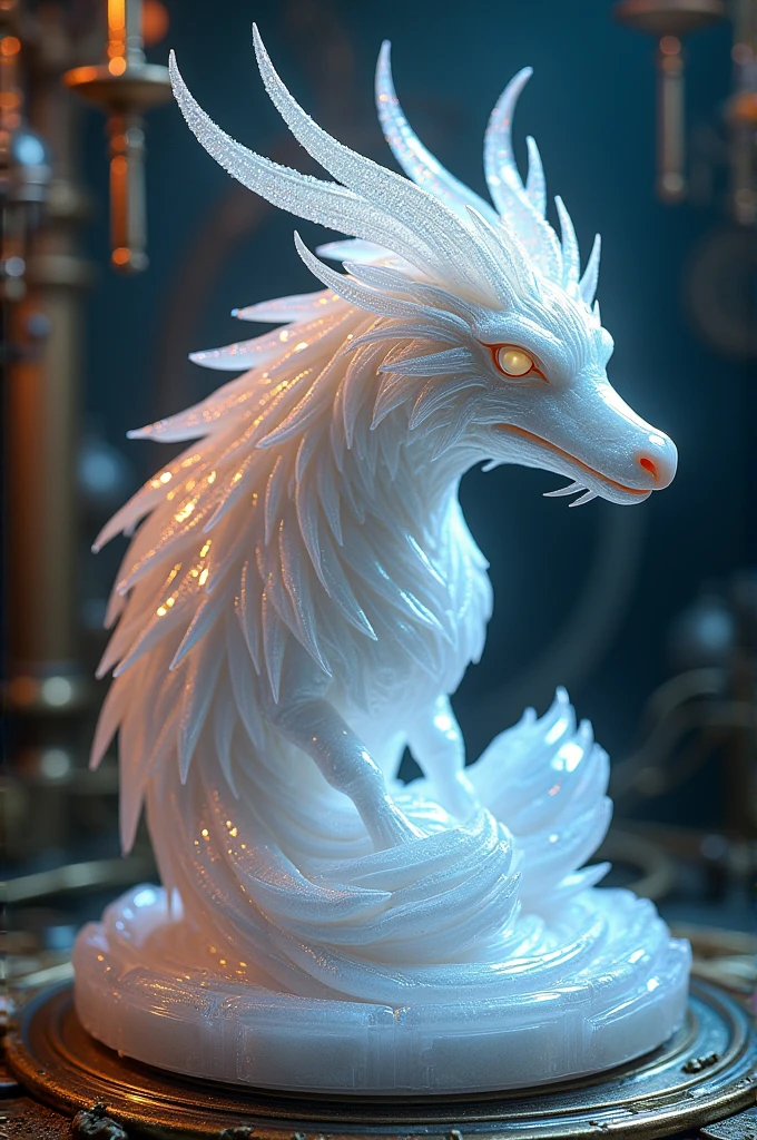 (cyberpunk, Clockpunk, Dieselpunk, Steampunk), work of art carved from pearl platinum crystal, background wide variety punks, (ultra detailed, absolutely resolution, best quality:1.3), 2.5D, delicate and dynamic effects, iridescent lighting effects, artistic photography, hyper realistic