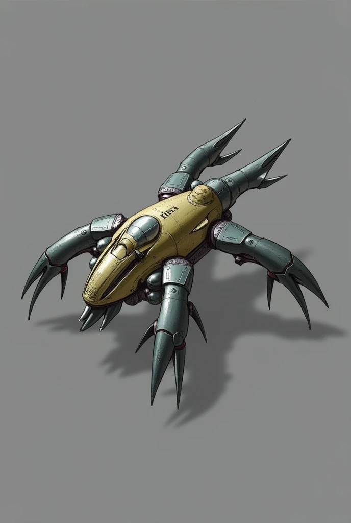 Small machine/ Aerial/ 4 mini rocket boosters/ 4 pinchos (one in front, another one in the back and two on the sides) 