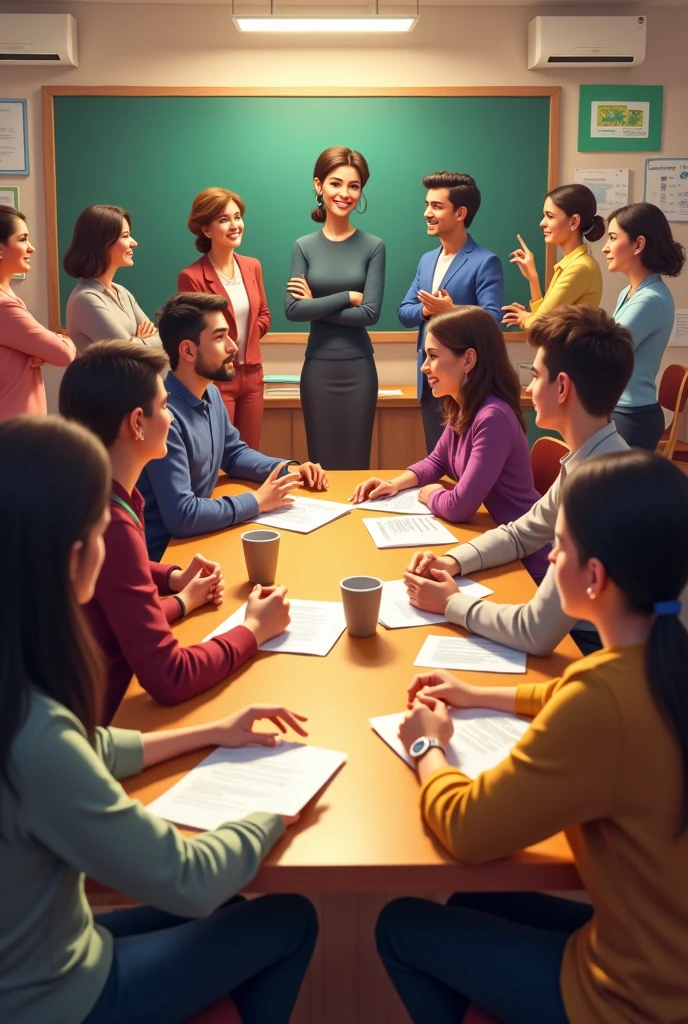 Parents' meeting at school