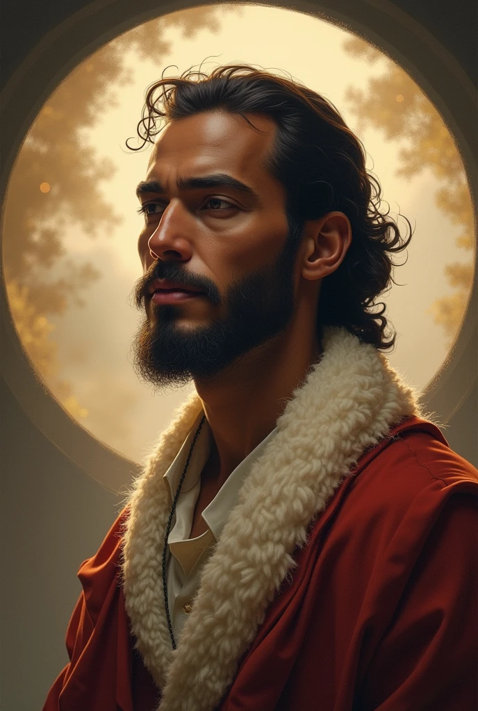 Write Odirlei Alves, a noble heart. In the shape of a circle