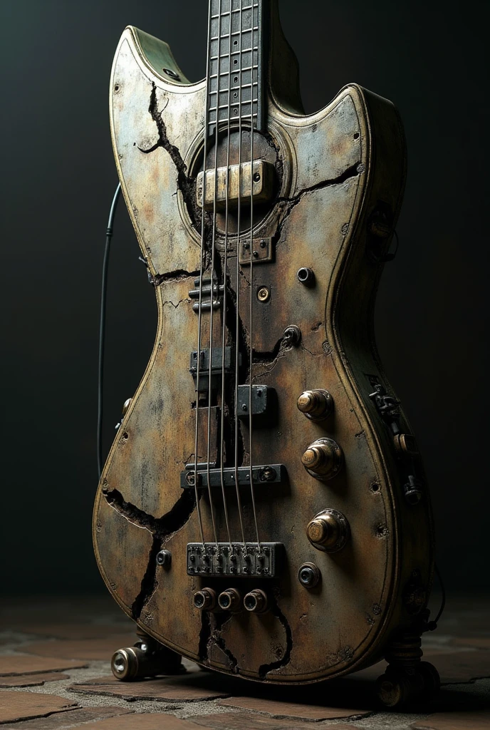 Create an image of instrument four with a crack