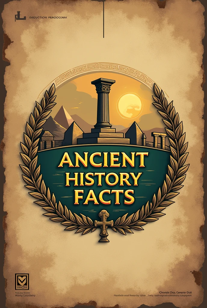 Make a logo
Central Icon: Use a recognizable symbol from ancient history, like a Greek column, an Egyptian pyramid, or a Roman laurel wreath. You can combine these with other elements like an ancient scroll or a globe to represent the idea of historical exploration.Text and Font: Incorporate the words "Ancient History Facts" in a bold, elegant font that suggests antiquity, such as a serif or a script font. You can place the text around or over the central icon to make it prominent.Color Palette: Use earthy tones like bronze, gold, brown, and deep green to give the logo a classic, scholarly appearance. Adding a textured background that mimics aged parchment or stone could also help convey a sense of history.