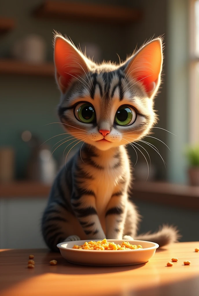 Kucing makan