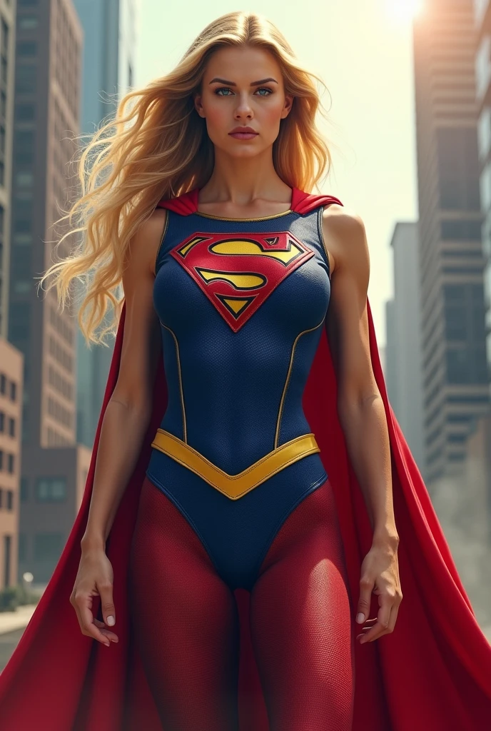 Supergirl con short de licra