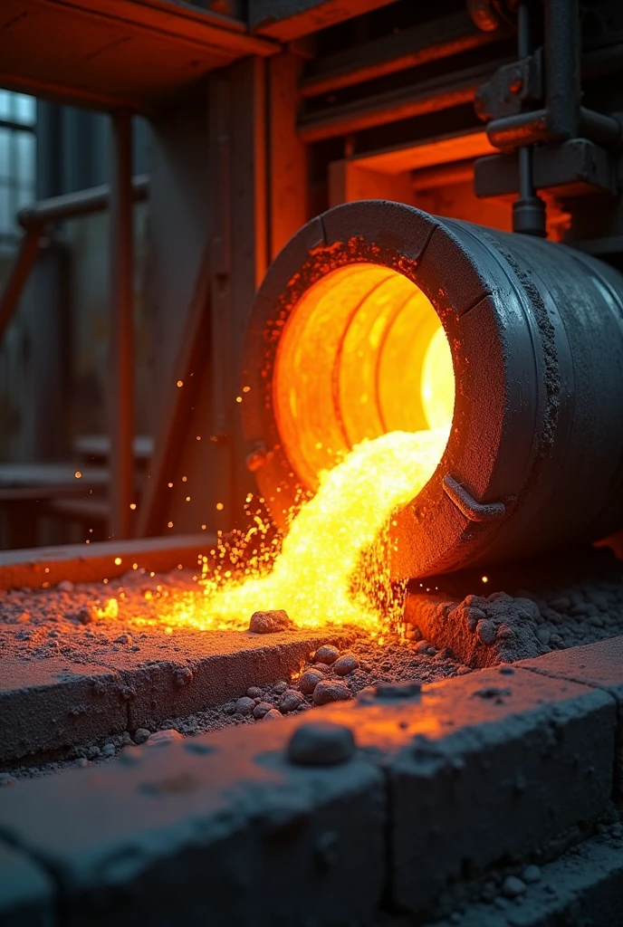 3. Alloy Preparation. 
• Ingot Fusion: Aluminum ingots are heated in a furnace at over 700°C for approximately 25 minutes to melt them..
• Argon Gas Injection: Argon gas is injected into the molten aluminum to remove hydrogen., increasing the density and reducing the porosity of the material.
• Addition of Alloying Elements: Titanium is added, Magnesium and other metallic elements to improve the mechanical properties of aluminum.

