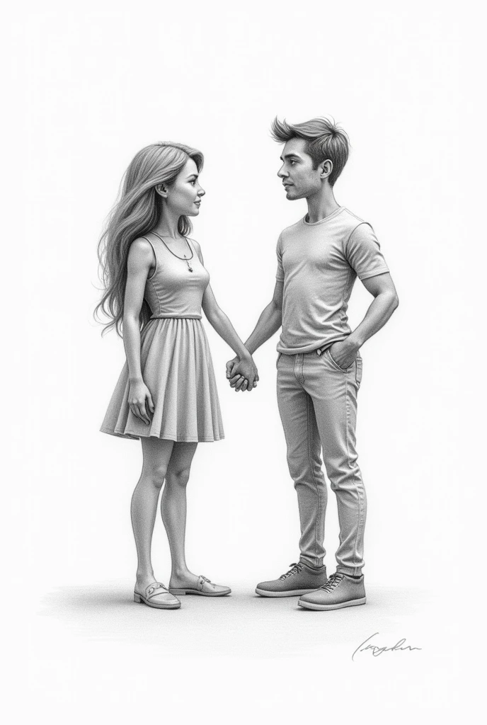 Pencil sketch based on gender equality