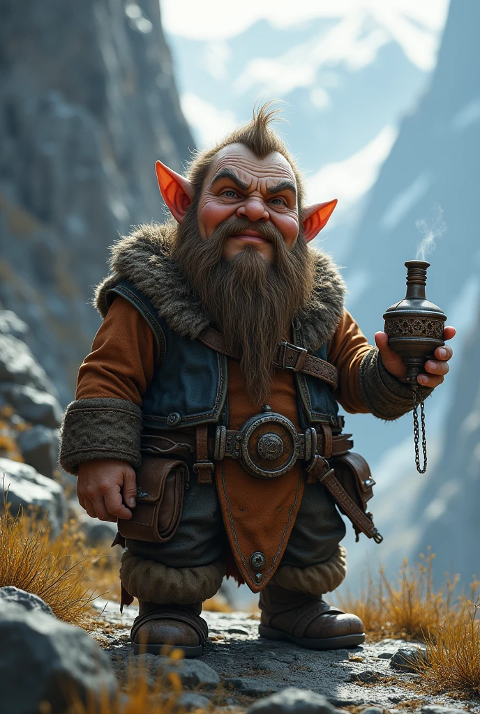 fragile but fast dwarf with a stove