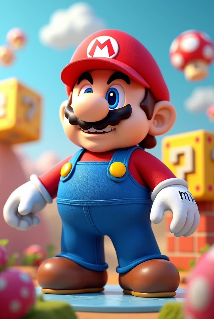 Create a 3D Super Mario mascot