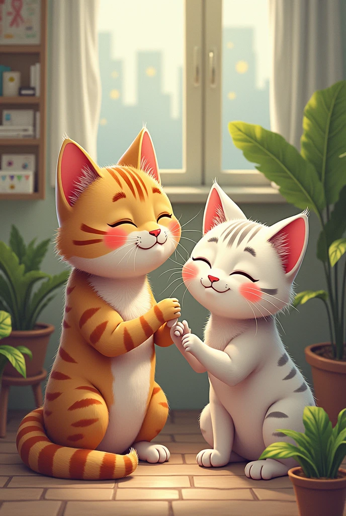 Genere une collection de nft unique avec des chat avec des comportement d'humains et leurs humeur 