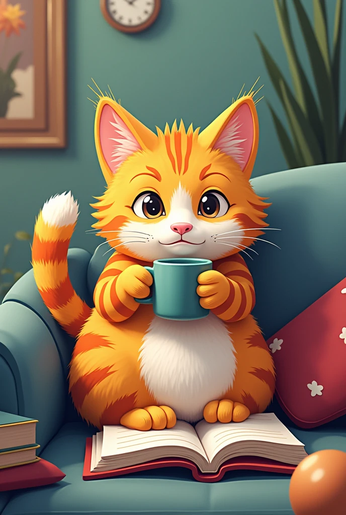 Genere une collection de nft unique avec un chat avec des comportement d'humains et leurs humeur drole