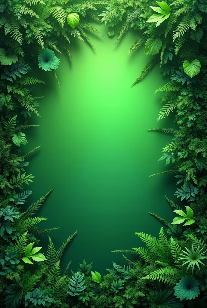 I want you to create a green background with details