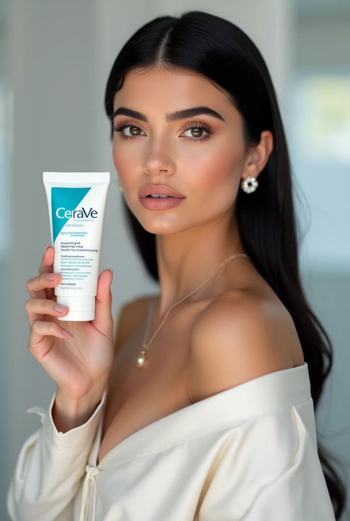 kylie jenner advertising & prompting cerave moisturizing